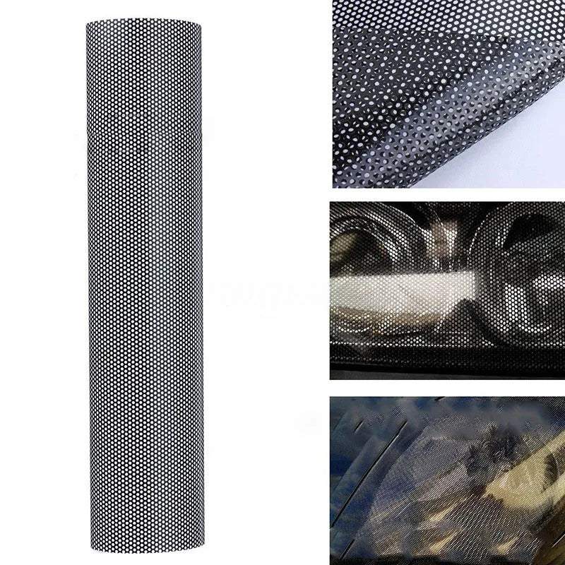 30x106cm perforated automotive colour changing film with mesh pattern for vehicle wraps