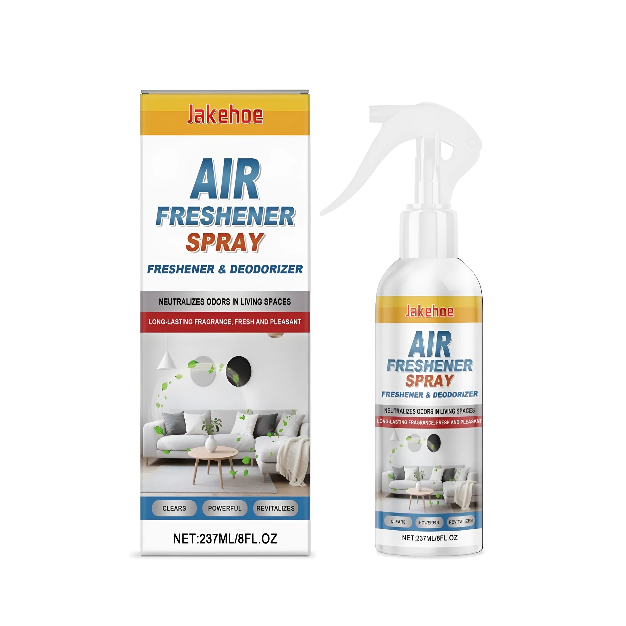 237ml air freshener spray bottle with menthol formula for room and car odour neutralisation