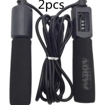 Adult fitness skipping rope with foam handles showing 3 metre PVC rope in multiple colour options