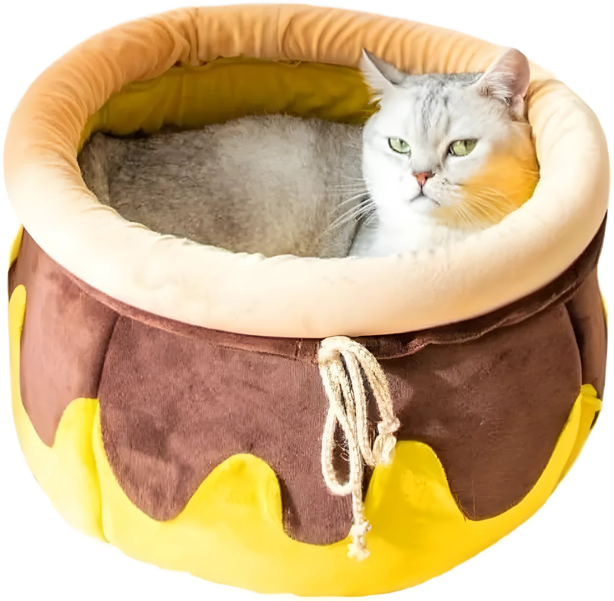 Honey pot magic shape cat sofa bed with removable pad in pink colour