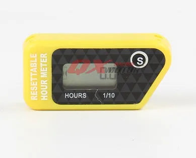 Black waterproof LCD maintenance timer for vehicle service reminders