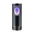 Smart car air purifier in black with formaldehyde removal and USB power supply