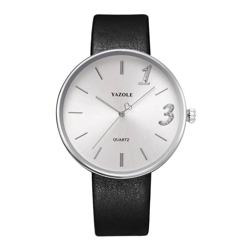 Pair of matching couple watches with quartz movement, 43mm and 36mm dials, mineral glass, and 3ATM water resistance