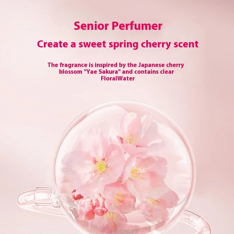 Sakura shampoo, conditioner and cherry blossom shower gel set, three 500ml bottles