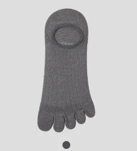 Modal cotton five-finger ultra-thin breathable boat socks in solid colours