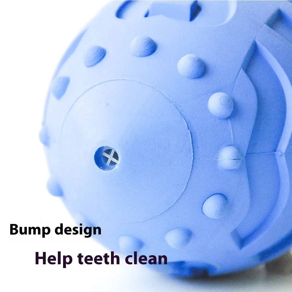 Light green thickened rubber rugby ball dog toy with bite-resistant construction for large breeds