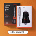 Student automatic suction pen set with 0.5mm and 0.38mm pen head options and separate ink feeder