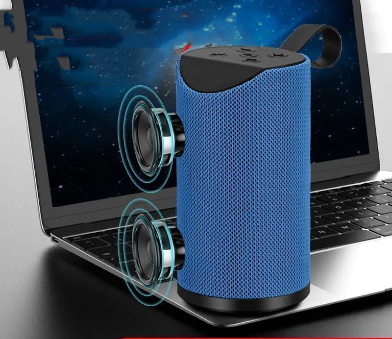 Colorful Lights Bluetooth Speaker with dual speakers and LED lights for outdoor use