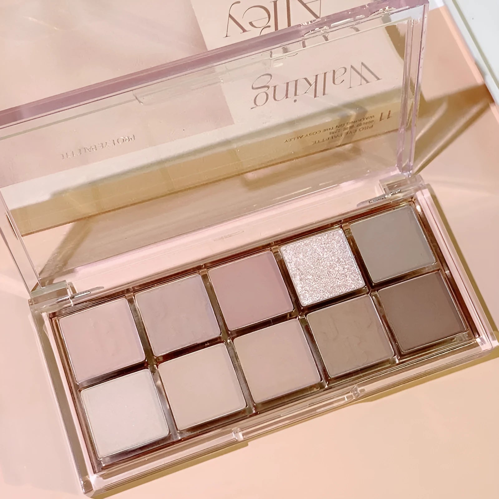 Earth Matte Ten Color Eyeshadow Palette with three colour options: Alley Walk, Forest Autumn Breeze, Sunset Picnic
