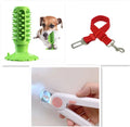 Dog toothbrush molar stick TPR teeth cleaning toy serrated edges in lake blue for all dog breeds