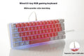Compact RGB keyboard with wired USB cable and ABS casing, 30x11x2.5cm, in black with backlit keys