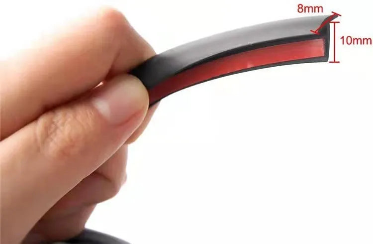 Black TPE rubber seal strip for automotive gap filling and decorative trim applications