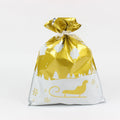 Christmas gift tying packing machine bag OPP aluminium PE 24x32cm sky blue design on white background