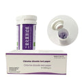 Chlorine dioxide test paper bottle with 50 pieces for waste water detection