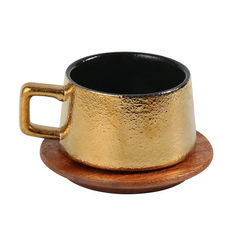 Gold or silver plated tumbler coffee cup with gift box packaging