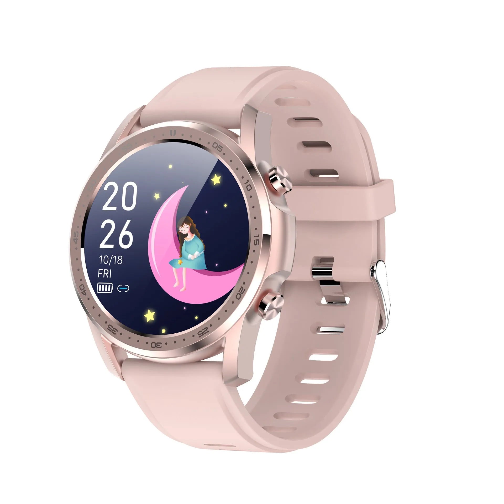 Black or grey smart bracelet with 1.3-inch screen on wrist, showing body temperature display.