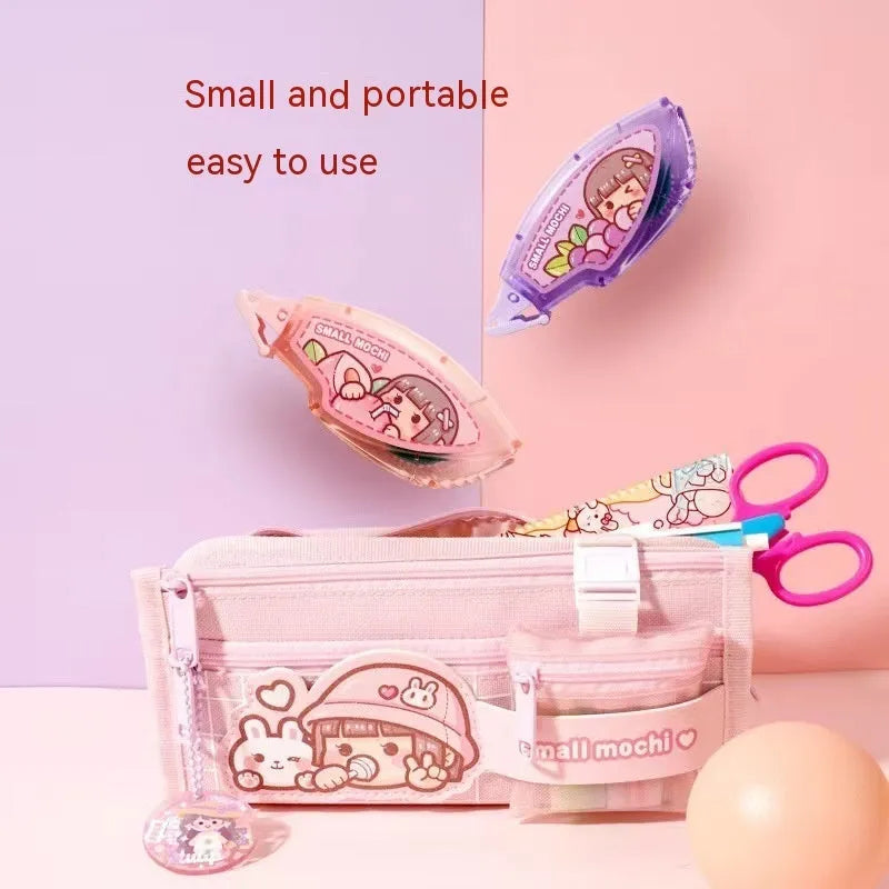 Cute fruit juice coloured dotting glue with high viscosity, traceless double-sided adhesive for crafts