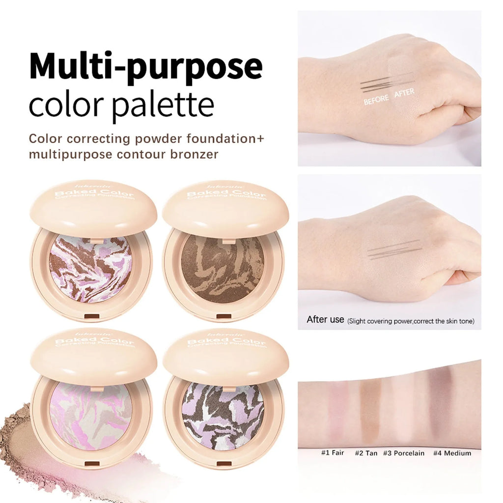 Natural Nose Shadow Blush Highlight Bronzing Powder 10g in compact packaging with colour options