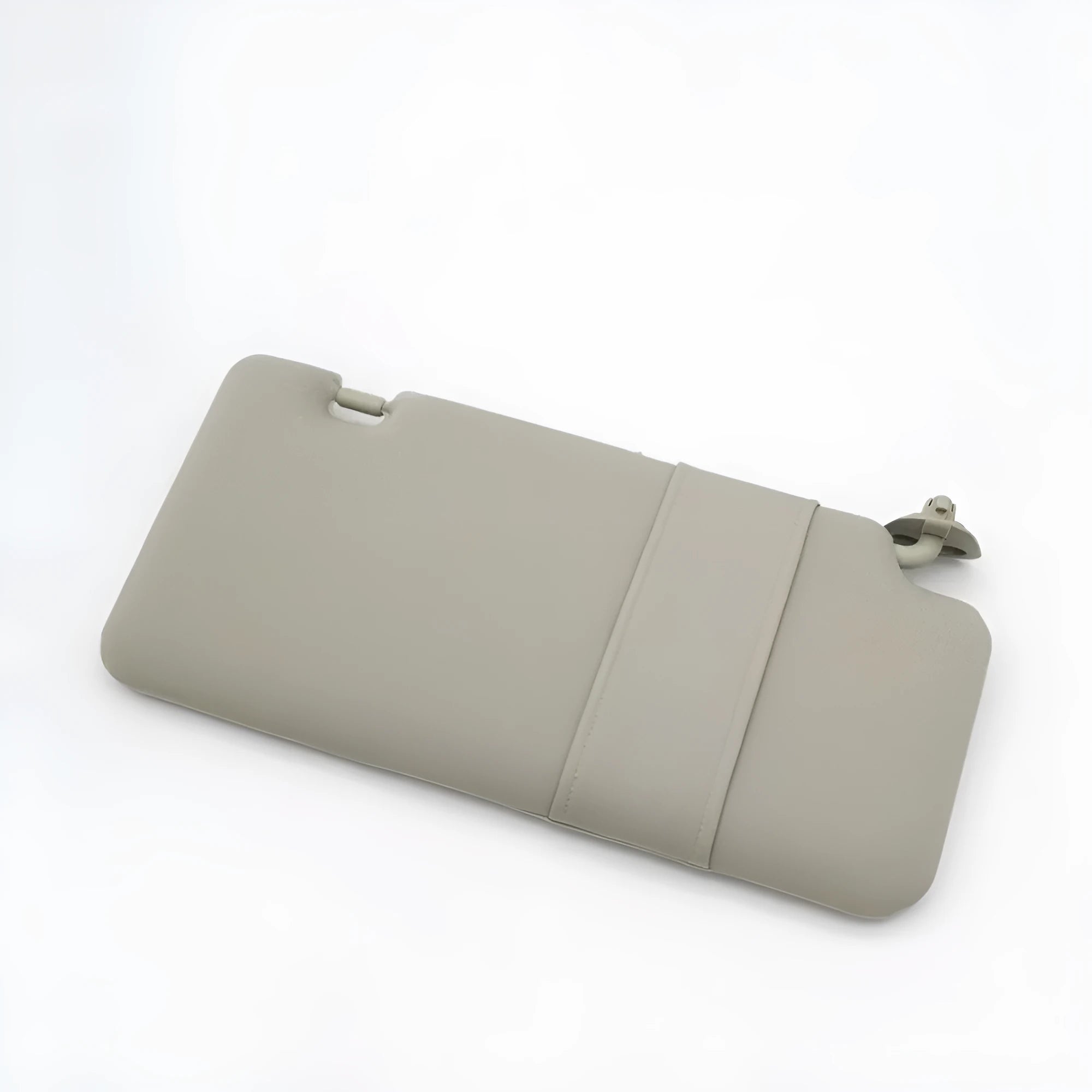 Beige Nissan Lida sun visor with integrated cosmetic mirror for 2005-2012 models
