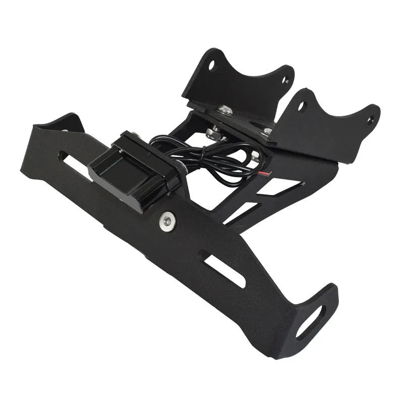 Black aluminium alloy license plate bracket for Honda motorcycle rear mounting