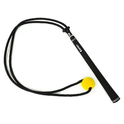 Black silicone elastic golf swing trainer practice rope for physical correction action training