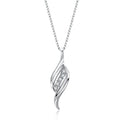 Women's 925 silver conch style clavicle chain necklace white gold electroplate colour platinum DY140001