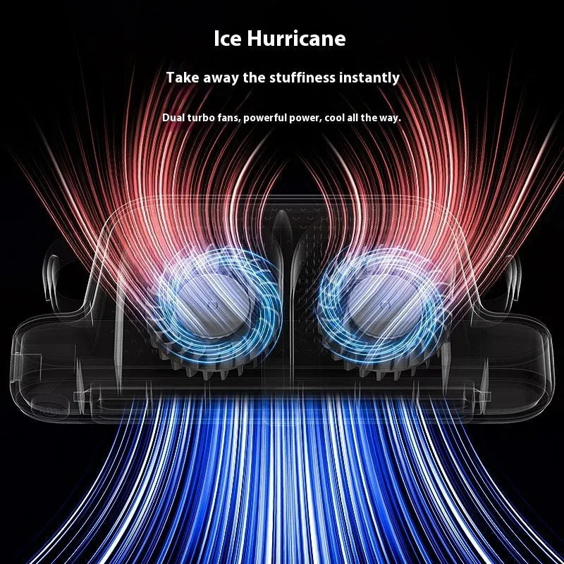 Car turbine fan rear seat USB small fan no-blade brushless motor three-speed black colour