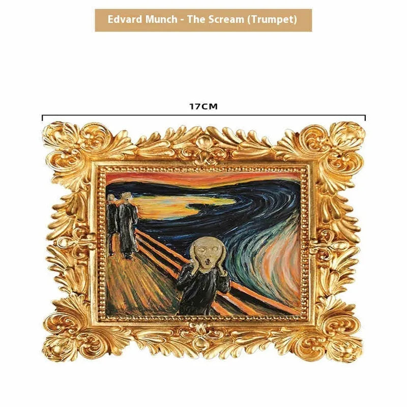 DIY paint by numbers kit showing Van Gogh's Starry Night canvas with acrylic paints and brushes