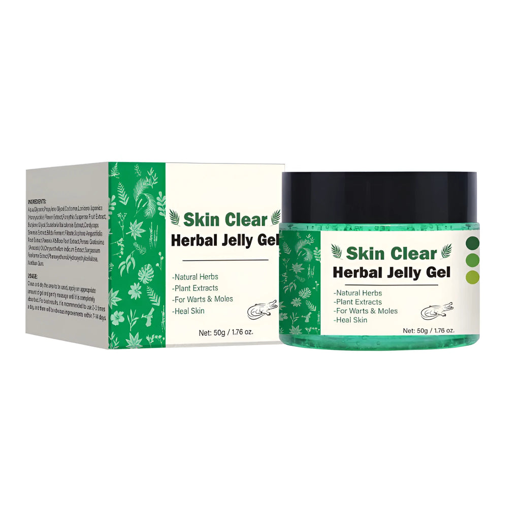 Clear Herbal Gel 50g tube with transparent formulation for body care applications