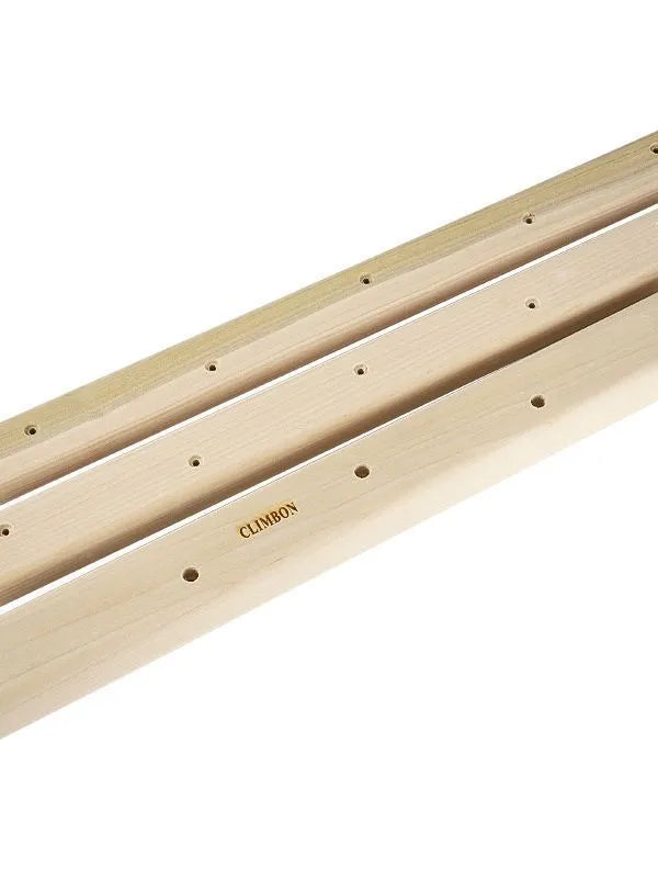 Three wooden grip strength training fingerboards in different sizes for arm and finger exercises