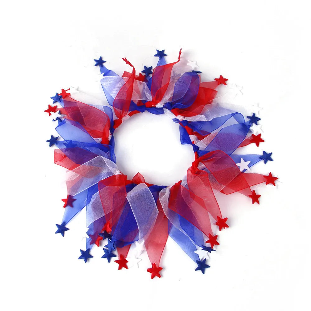 Tie-dye pattern dog collar in Halloween and Christmas colour styles with cloth construction