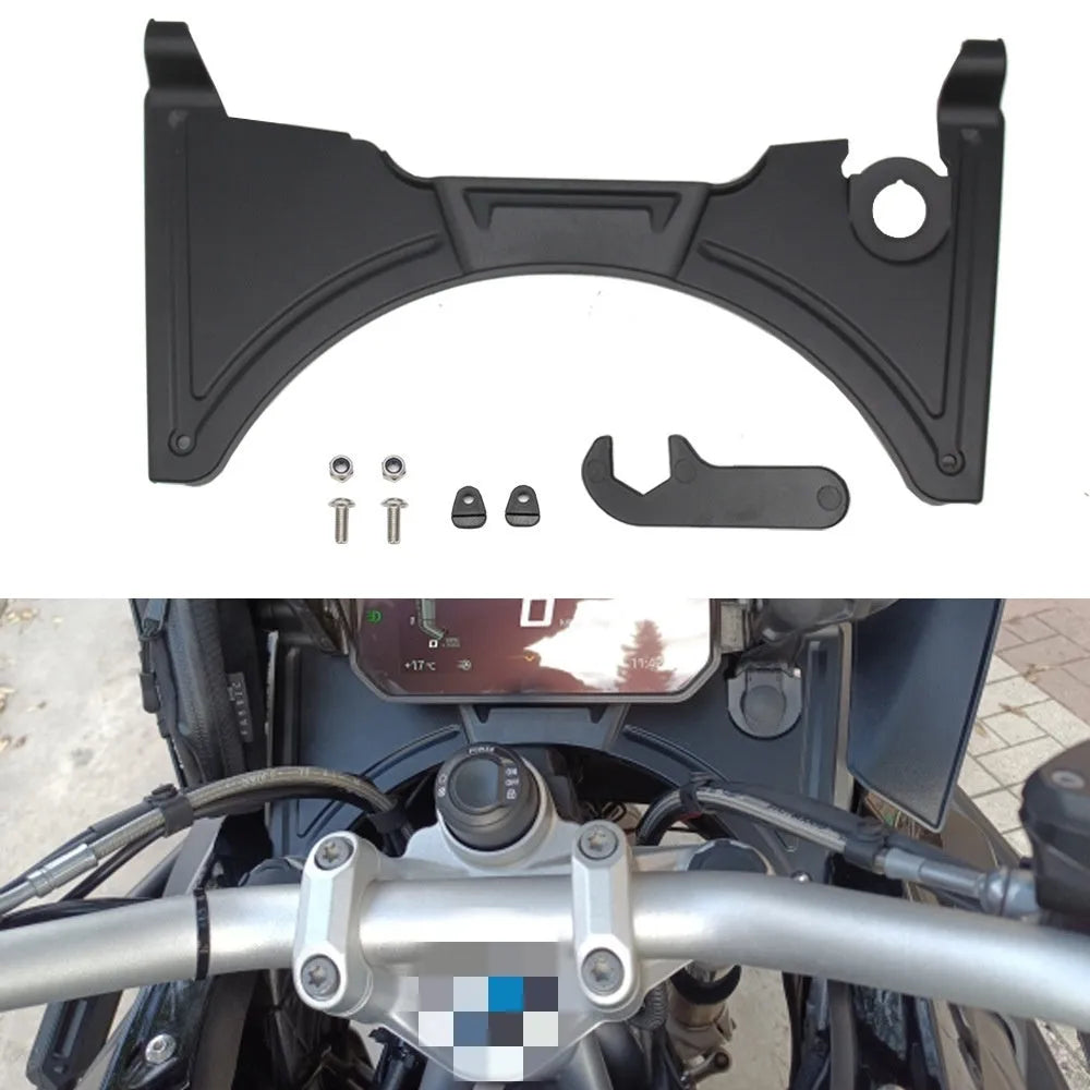 Black BMW R1250GS motorcycle cockpit fairing replacement kit for compatible GS adventure models