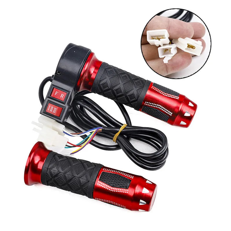 Three-wheel electric car accelerator modification handle with three-speed rotating mechanism and multiple colour options