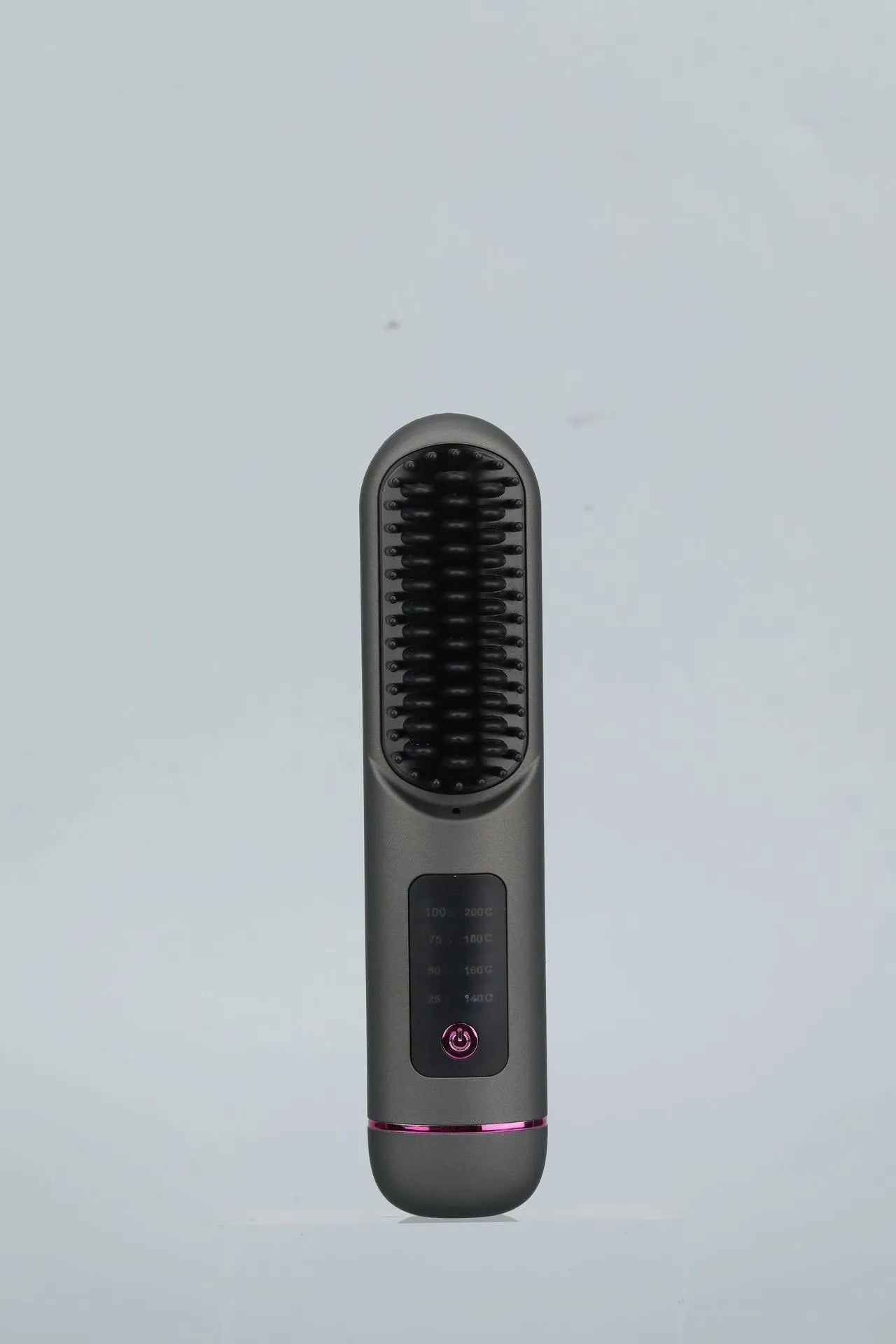 Portable charging negative ion hair comb in white, dark blue or grey colours
