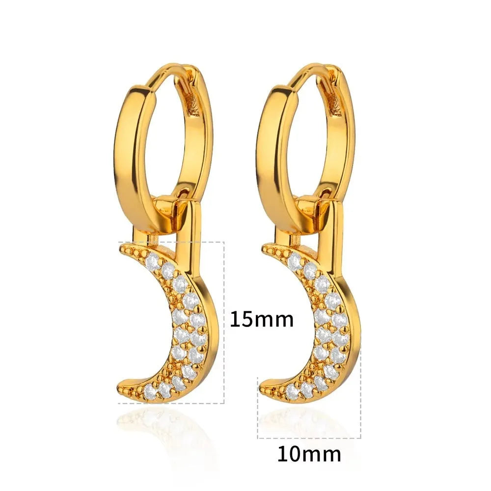 Women's copper geometric butterfly earrings with heart, star, and bow details in multiple colour options.