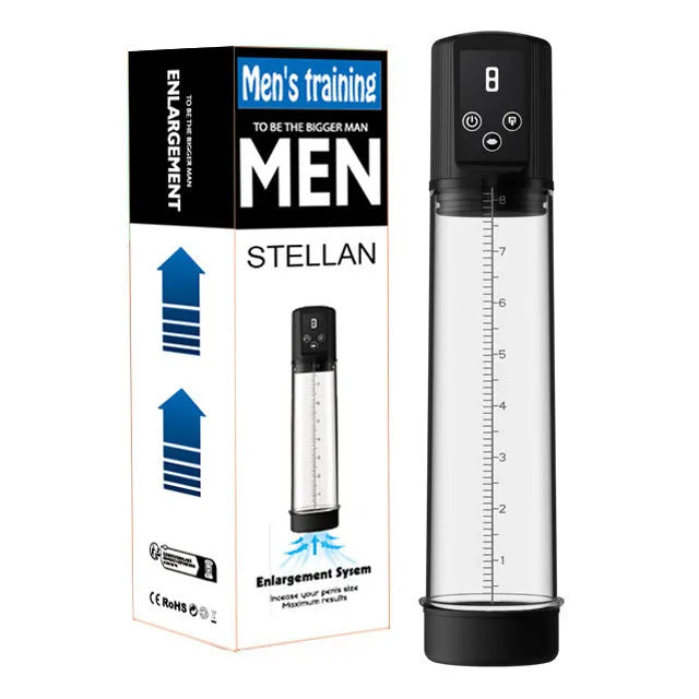 Diqiao coloured electric pump penis stretching device for men made from ABS and TPE materials