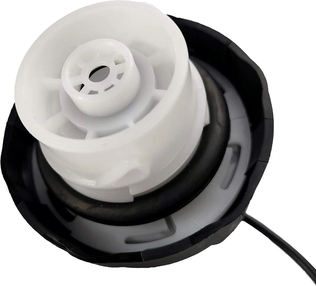 Black ABS fuel tank cap for Dodge Jeep JK, size 7.5x7x7 cm, replacement for 52030377AB