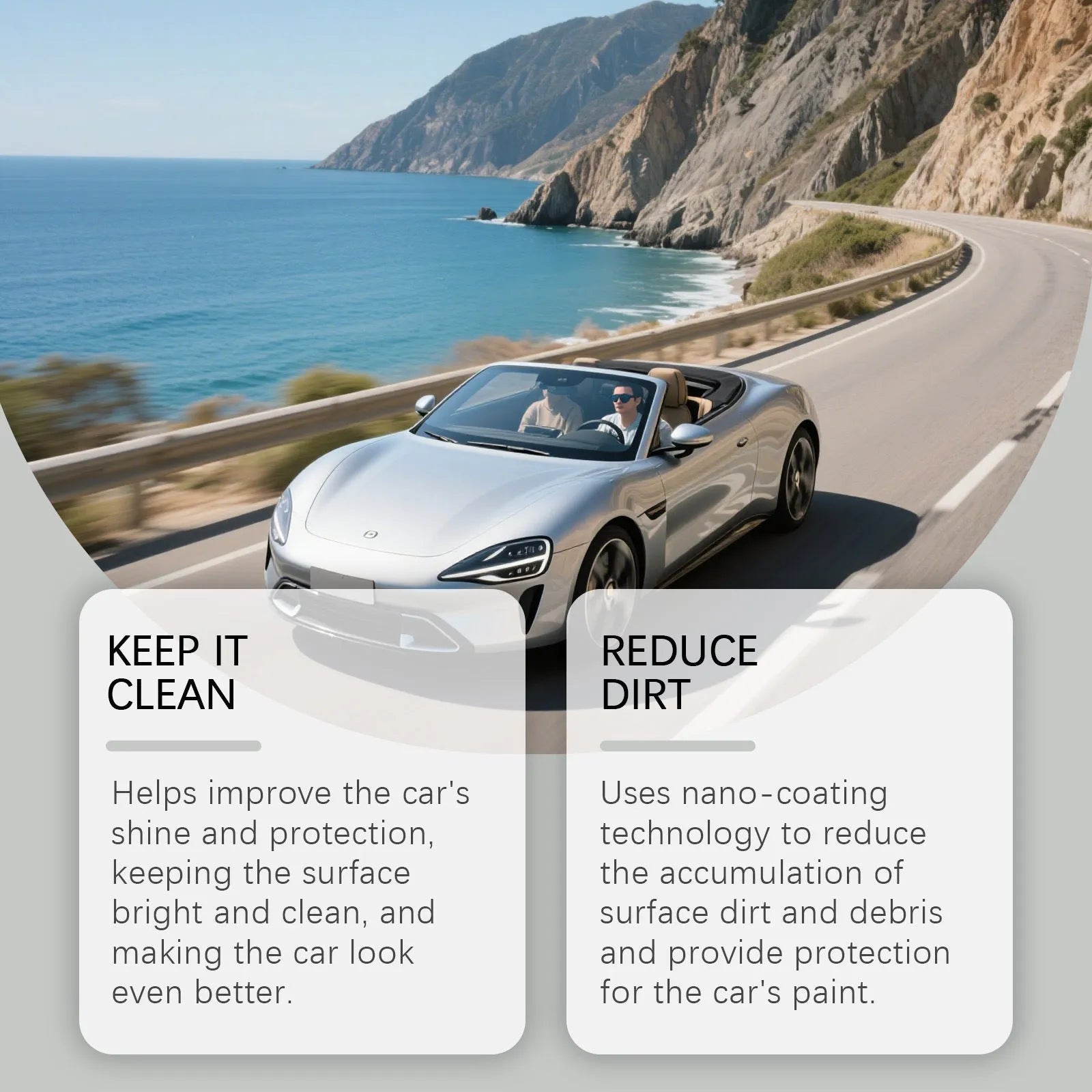 120ml ceramic coating spray aerosol can for anti-fading gloss protection with applicator