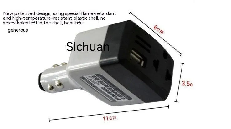 011C car wireless mobile phone charger with cigarette lighter adapter and USB port