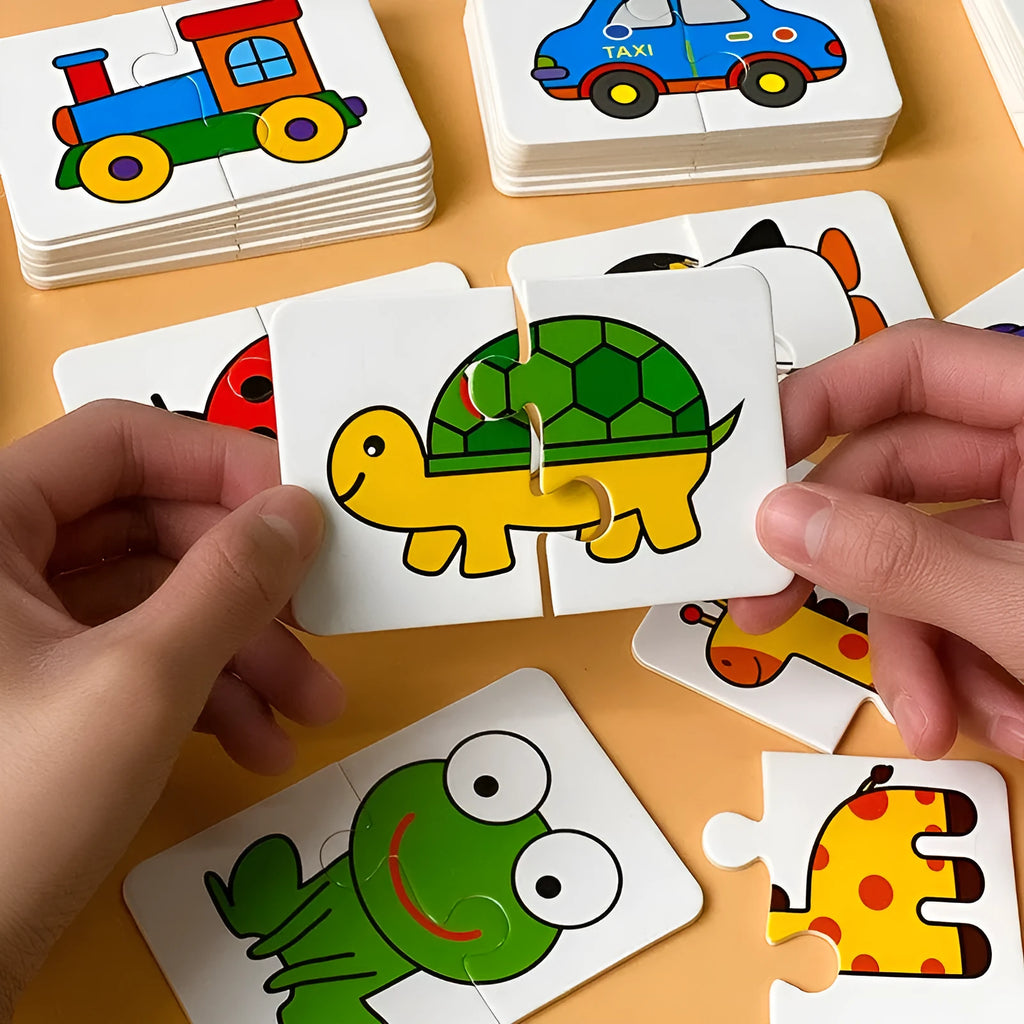 Children's early education card toy set paper cards animal world fruits vegetables transportation daily necessities colour box