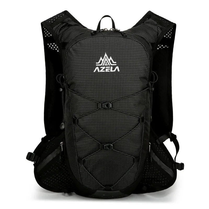 AZELA grid pattern lightweight hiking backpack in breathable mesh for trail running and camping