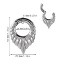 Stainless steel drop-shaped auricle ear extender with hanging egg design for cartilage piercing