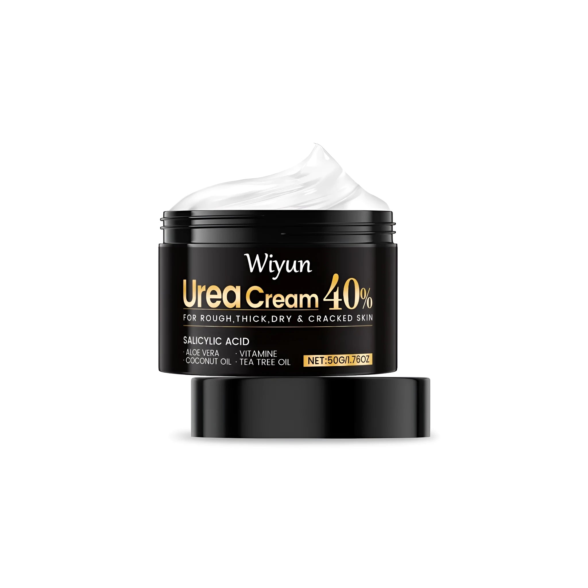 50g tube of urea cream for hand and foot care with salicylic acid and coconut oil