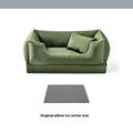 Waterproof outdoor dog kennel with removable washable liner in dark green, auburnumber, or rock ash colours
