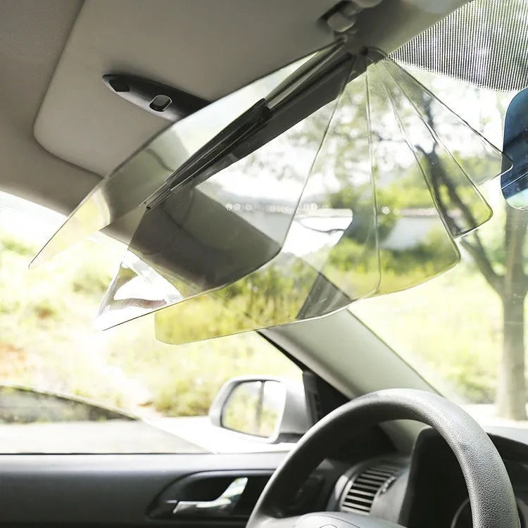 Universal car sunshade front gear sunscreen heat insulator with ABS resin visor and Polycarbonate clip 33x14.5cm size