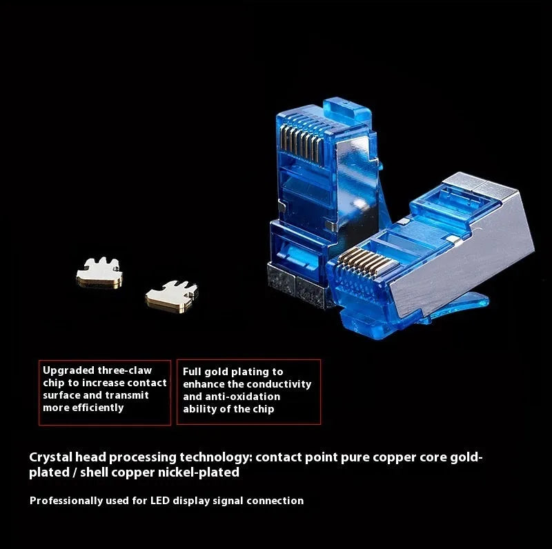 CAT6 RJ45 network docking converter extension cable with plug connectors in selected length