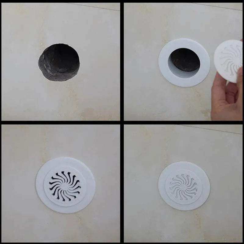 Plastic air-conditioning hole cover in white for sealing wall ports, size options for 37-165mm diameters