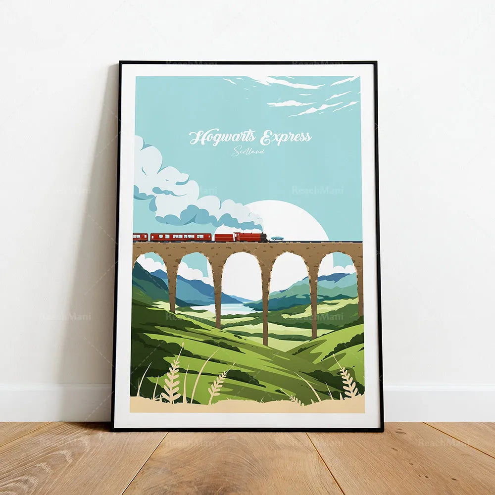 Custom frameless canvas decorative painting in 50x70cm size with pine core and inkjet print for living room
