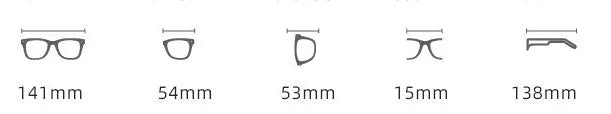 Women's fashion flat glasses with clear AC lens and transparent plate frame in black option