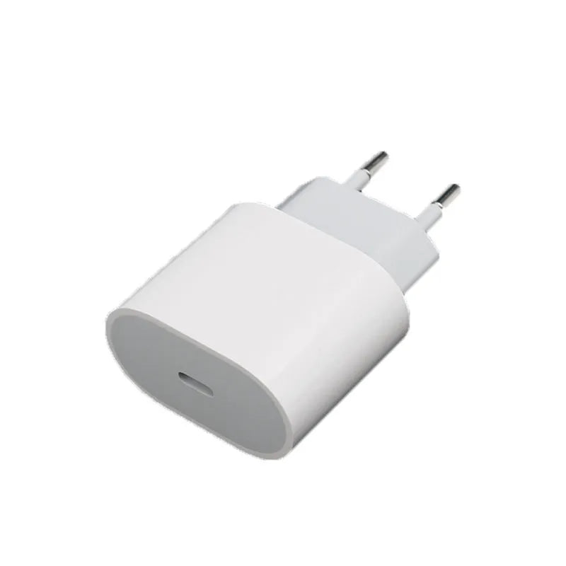 USB mobile phone charger with 20W PD fast charging capability in American or European colour
